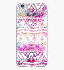 Blumennebelfleck des modernen aztekischen Musteraquarells iPhone-Hülle & Cover