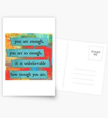 you are enough Postcards