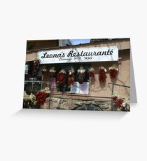Leona's Restaurant, Chimayo, New Mexico Greeting Card