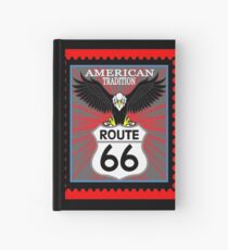 Route 66 American Tradicion, Route 66 sign Hardcover Journal