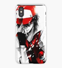 anime - pokemon - trainer red iPhone Case/Skin