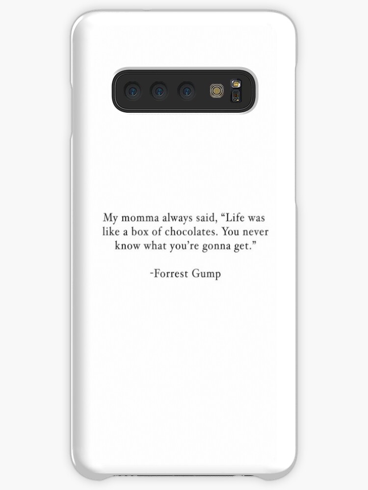 Life Was Like A Box Of Chocolates Forrest Gump Quote Case Skin