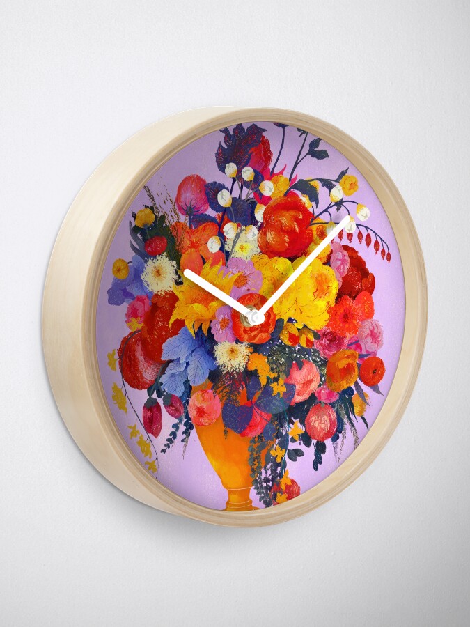 Alternate view of Flower Series 2 Clock