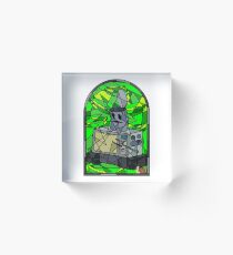 Stained Glass NEPTR the Robot Acrylic Block