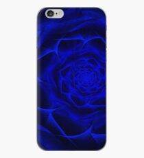 Blue Textile Rose iPhone Case