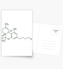 THC-Molekül (grün) Postkarten
