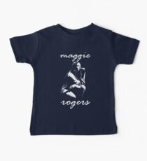 Maggie Rogers - White Stencil - Script Font Baby T-Shirt