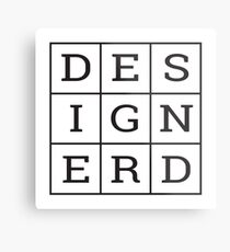 Design Nerd Metal Print