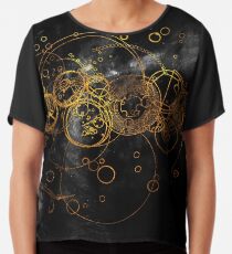 Time Lord Writing (schwarz) Chiffontop