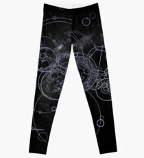 Time Lord Writing (silver) Leggings