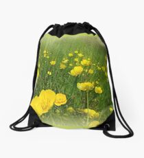 Golden Meadows Drawstring Bag