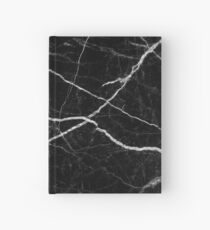 Schwarzes Marmorstein-Beschaffenheits-Muster Notizbuch