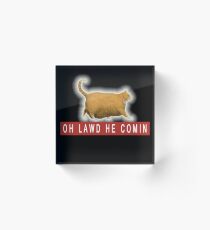 Chonk Cat Meme Acrylic Block
