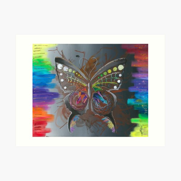 ᑲ ᒫ ᒪ ᐠ kamâmak- the butterfly Art Print