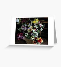 flowers for sale Greeting Card