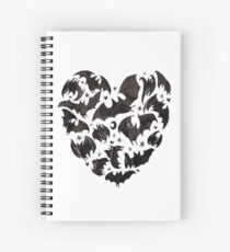 Bat Heart Spiral Notebook