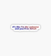 nasa lyrics Sticker