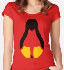 Linux tux penguin symbol Women's Fitted Scoop T-Shirt