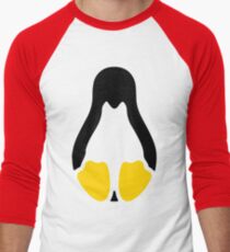 Linux tux penguin symbol Men's Baseball ¾ T-Shirt