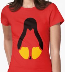 Linux tux penguin symbol Women's Fitted T-Shirt