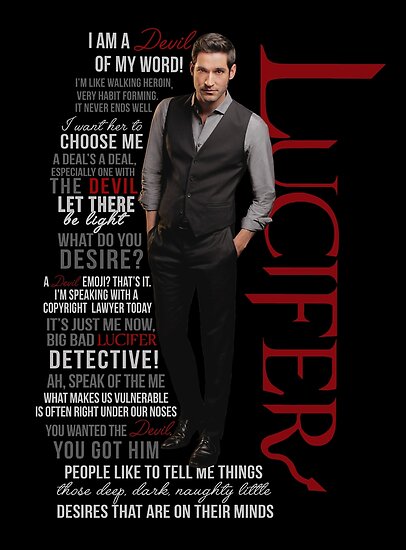 Lucifer Morningstar Quotes Posters By Jamierose89 Redbubble 4373