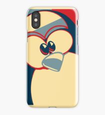 Linux Tux Obama poster red blue iPhone Case/Skin