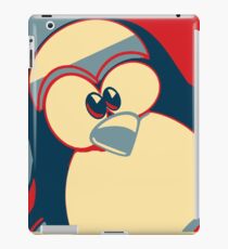 Linux Tux Obama poster red blue iPad Case/Skin