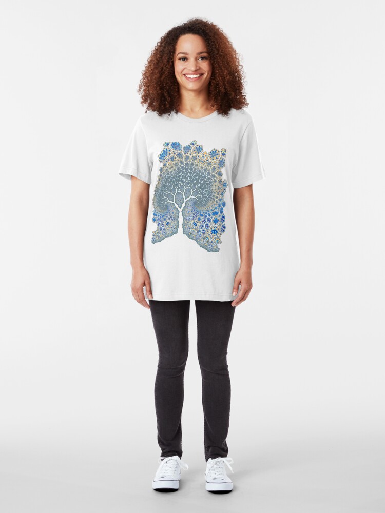 Alternate view of Fractured Tree 2 Slim Fit T-Shirt