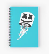 Marshmello gliding Spiral Notebook