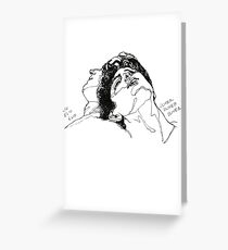 Elio Oliver CMBYN line Art Greeting Card