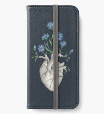 Vinilo o funda para iPhone Corazón Floral: Anatomía Humana Flor de Aciano Día del Padre Regalo