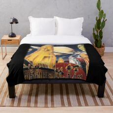 Alien World Sci-Fi Throw Blanket