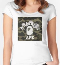 bape x kaws Fitted Scoop T-Shirt