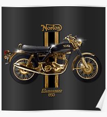 1973 Norton Commando 850 by MotorManiac Poster