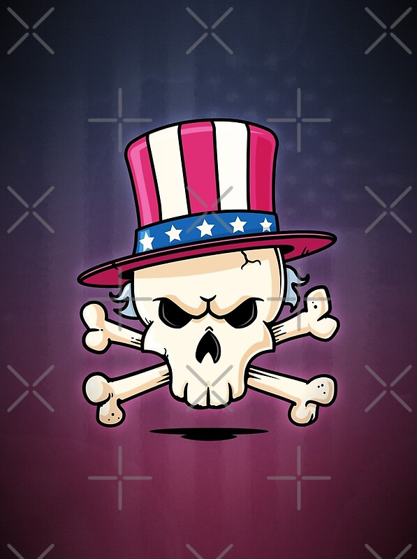 Uncle Sam Skull By Zoljo Redbubble