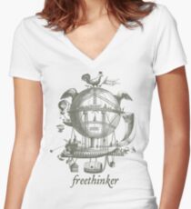 Freethinker Fitted V-Neck T-Shirt
