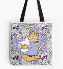 Bolsa de tela Garfield floral soñoliento