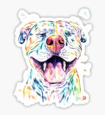 Tango The Smiling Pit Bull Sticker