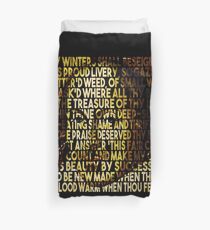 Sonett 2 Shakespeare Text Portrait Bettbezug