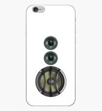 Vinilo o funda para iPhone Massive Sound Bass Music Speaker Tee - Cubierta de teléfono celular blanca