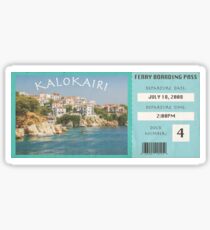 Kalokairi Ferry Pass- Island Sticker