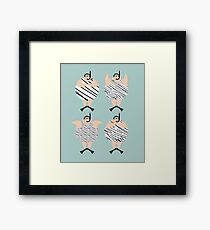 4 Swimming Snorklers Framed Print
