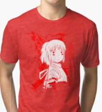Spirited Ink Scroll Chihiro Tri-blend T-Shirt