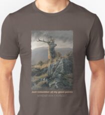 Red Deer Stag "Whenever I Forget" Slim Fit T-Shirt