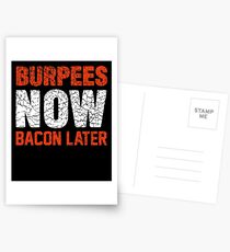 Burpees jetzt Speck später Postkarten