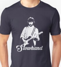Eric Clapton - Slowhand - Weiße Schablone Slim Fit T-Shirt