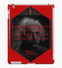 Vinilo o funda para iPad Citas de: Albert Einstein sobre poesía - Póster, camiseta, adhesivo y regalos