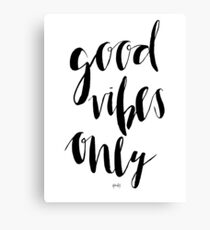 Good Vibes Canvas Print