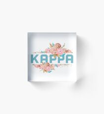 greek letter kappa Acrylic Block