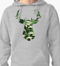 Camo Buck - Hunting T-shirt Pullover Hoodie